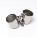 Stainless Steel Bowl Factory - for Birds Parrot Myna Standing Pole Clip Cup Feeder