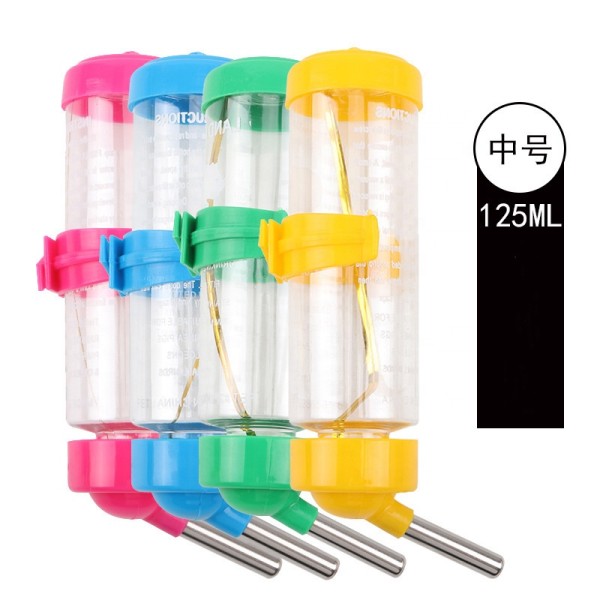 Pet Drinking Bottle Factory - 125ml Plastic Hamster Drinking Bottle Small Animals