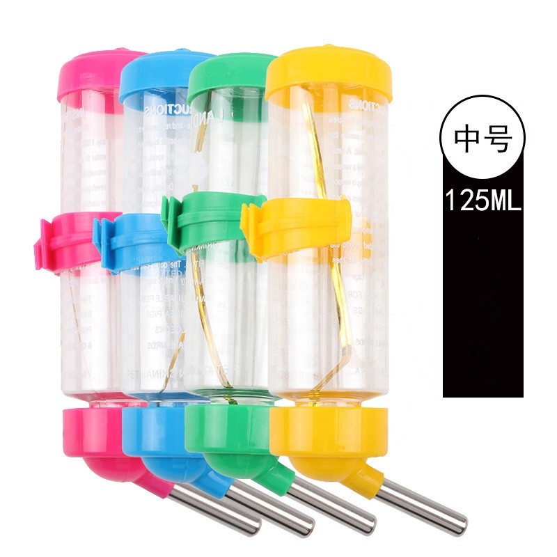 Pet Drinking Bottle Factory - 125ml Plastic Hamster Drinking Bottle Small Animals