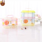 Transparent Cage Manufacturer - 32x21x39cm Double Layer Crystal Clear Hamster Mascot