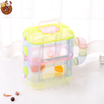 Transparent Cage Manufacturer - 32x21x39cm Double Layer Crystal Clear Hamster Mascot