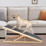 Dog Ramp Supplier - New Wooden Adjustable Folding Pet Stairs for Home and Car