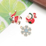 圣诞装饰品源头工厂-20件金色油滴锌合金DIY金属吊坠珠宝装饰