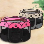 Cat Litter Room Factory - 919158cm Octagonal Dog Cage Fence Grab-resistant Oxford