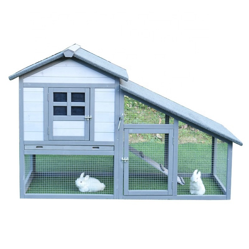 Outdoor Rabbit Hutch Supplier - Unique Wooden Poultry House Bunny Cage Small Animals