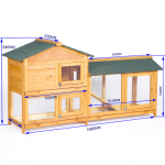 Rabbit Hutch Supplier - Unique Outdoor Wooden Poultry House Bunny Cage Backyard