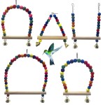 Bird Swing Factory - Colorful Swing Ladder Climbing Station Pole Cage Accessories