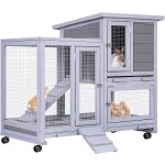 Outdoor Rabbit Hutch Supplier - Unique Wooden Poultry House Bunny Cage Small Animals