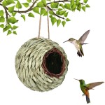 Hummingbird House Supplier - Nesting Hand Woven Outside Hanging Roosting Pocket Grass