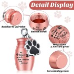 Ashes Pendant Supplier - Hot Sale Key Chain Dog Paw Pendant Urn Alloy Perfume Bottle
