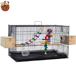 Large Bird Cage Supplier - 75x45x45cm Peony Parrot Rabbit Cage Love Birds Cage Large