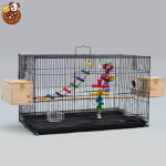 Large Bird Cage Supplier - 75x45x45cm Peony Parrot Rabbit Cage Love Birds Cage Large