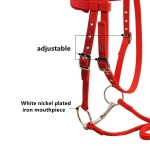 Water Rein Bridle Manufacturer - 20mm Wide PP Webbing White Nickel-plated Horse Bit