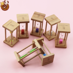Square Timer Manufacturer - Wholesale Hot New Wooden Custom logo Mini 1/3/5min Hourglass