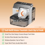 Wireless Pet Water Fountain Manufacturer - 3.2L Capacity No Filter