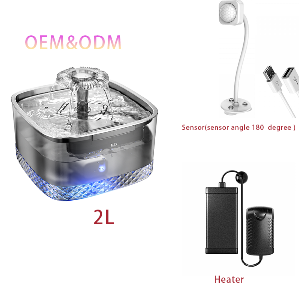 Automatic Cat Water Fountain Supplier - 2L Sensor Heater New Trend