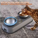 Adjustable Pet Food Bowl Supplier - Double Angle Neck Protect Design