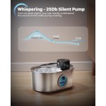 Stainless Steel Cat Water Dispenser Manufacturer - 3.2L Battery Multi-Filters