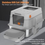 Stainless Steel Cat Toilet Supplier - Oversize Enclosed Easy Clean