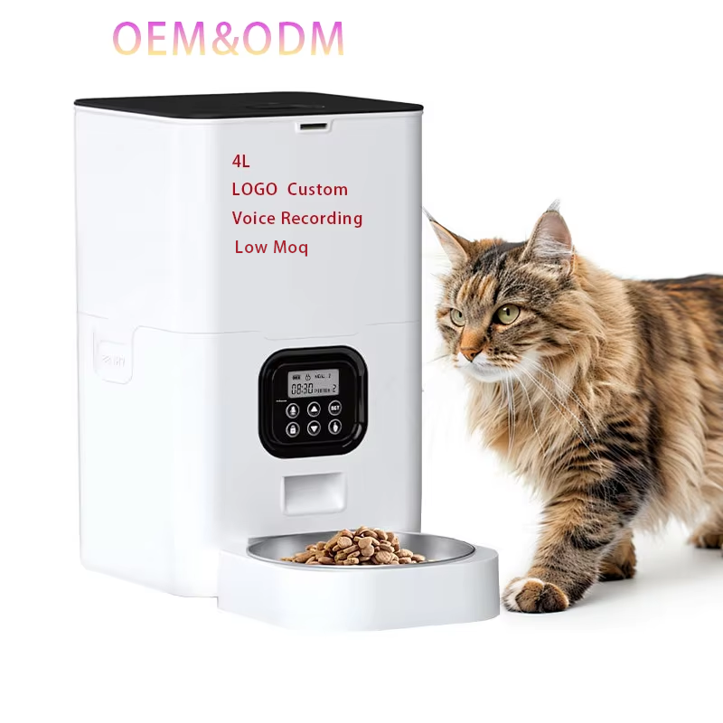 Automatic Cat Feeder Factory - 4L Large Capacity Timed Voice