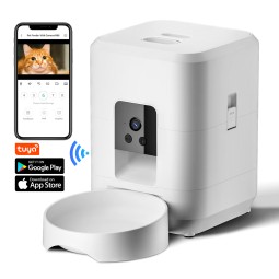 Smart Pet Dry Food Feeder Factory - Tuya App Control Camera Timed