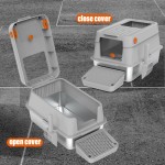 Stainless Steel Cat Toilet Supplier - Oversize Enclosed Easy Clean