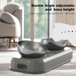 Adjustable Pet Food Bowl Supplier - Double Angle Neck Protect Design