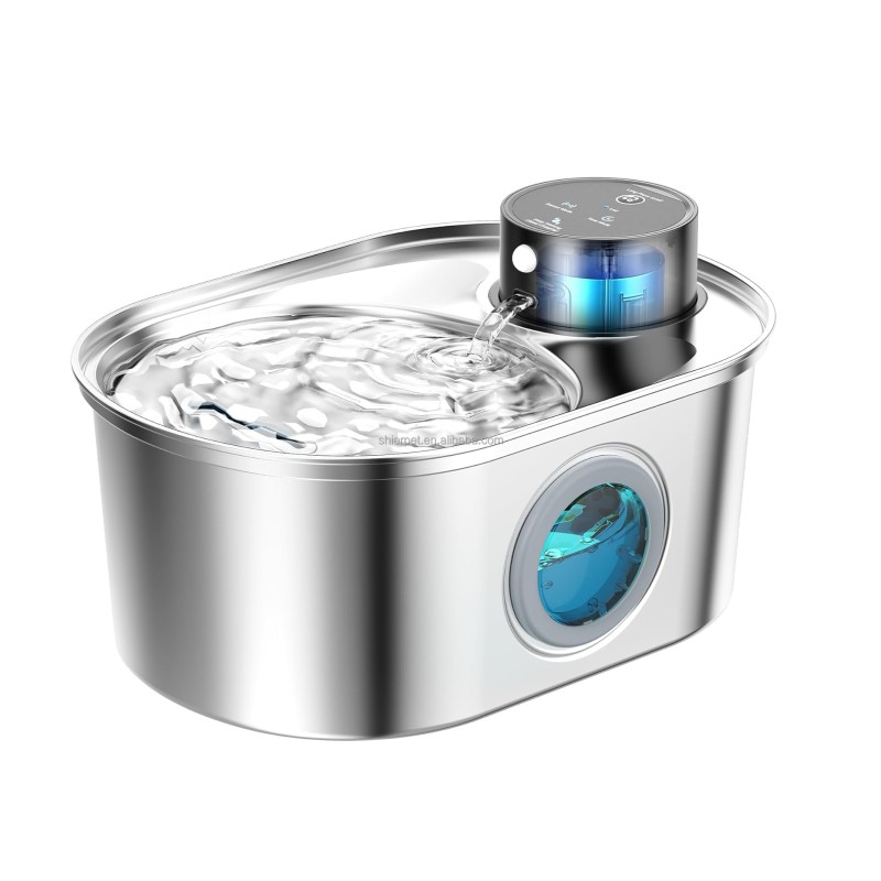 Stainless Steel Cat Water Dispenser Manufacturer - 3.2L Battery Multi-Filters