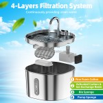 Automatic Cat Water Dispenser Supplier - Wholesale 2.2L Stainless Steel