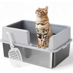 Stainless Steel Cat Toilet Supplier - Wholesale Semi-Enclosed Anti-Scratching