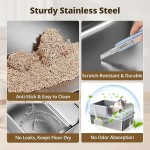 Stainless Steel Cat Toilet Supplier - Wholesale Semi-Enclosed Anti-Scratching