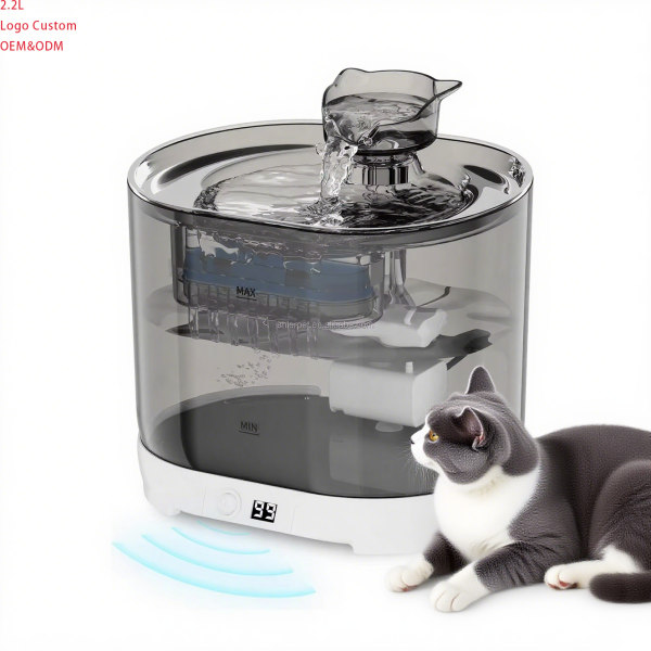 Wireless Water Fountain Manufacturer - 2.2L Plastic Hemispherical Filter