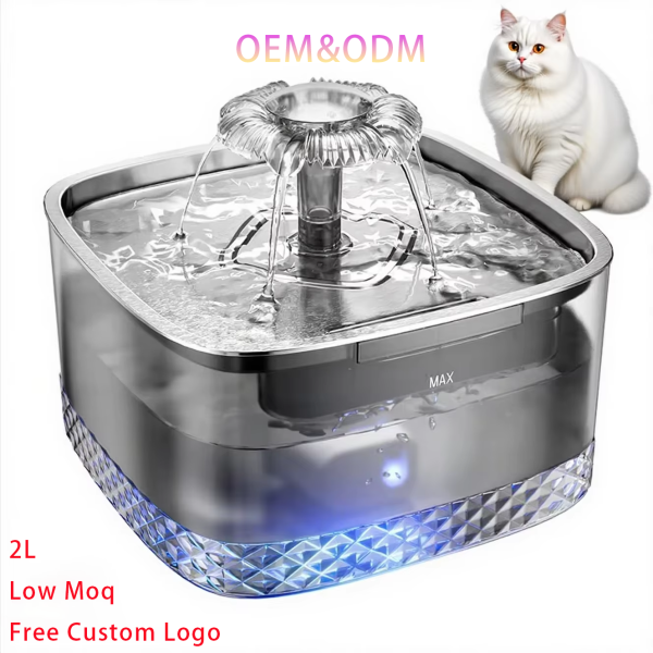 Cat Water Fountain Factory - Indoor 2L Stainless Steel Ultra Quiet