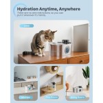 Stainless Steel Cat Water Dispenser Manufacturer - 3.2L Battery Multi-Filters