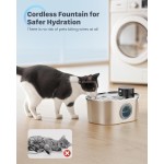 Stainless Steel Cat Water Dispenser Manufacturer - 3.2L Battery Multi-Filters