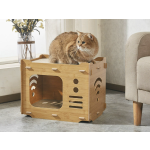 Cat Scratching Post Supplier - Durable Eco-Friendly Wood Protective Cave Solid Pattern