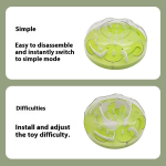 Cat Training Set Supplier - Adjustable Eco-Friendly Plastic Puzzle Solid Pattern Slow Feeder