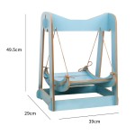 Pet Hammock Supplier - New 2025 Wood Cat Shaker Bed Double Swing Hanging Nest for Cats