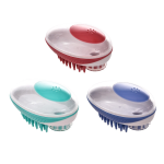 Pet Bath Brush Supplier - Gentle Massage Plastic Hair Removal Tool for Cats Dogs Coats Clean