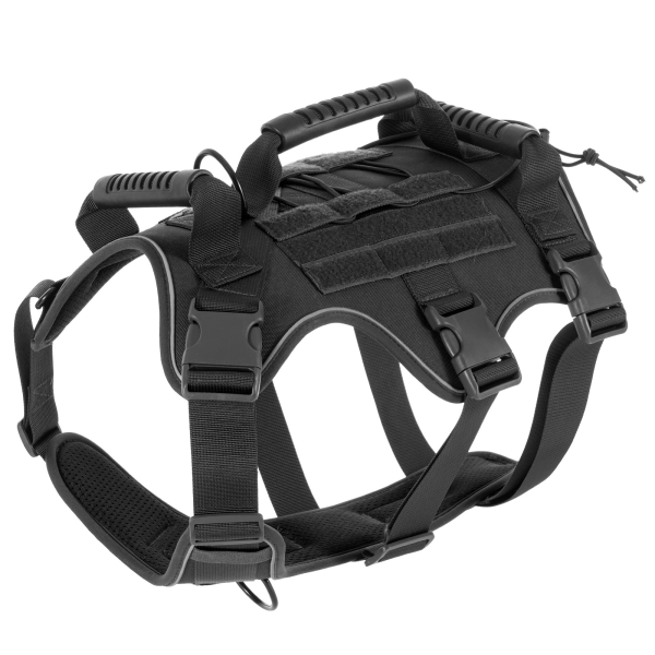 Dog Harness Supplier - Medium Large Anti-Breakaway Reflective Adjustable Waterproof Tactical