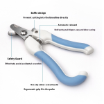 Pet Nail Trimmer Factory - Portable Stainless Steel Dog Cat Nail Clipper with Plastic Safe