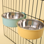 Hanging Dog Bowl Manufacturer - Eco-Friendly Stainless Steel Anti-Knock Over Leak Proof for Cage