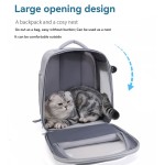 Pet Carrier Backpack Factory - Transparent Breathable Mesh Cloth Widen Shoulder Straps Oxford