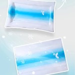 Pet Cooling Bed Manufacturer - Stock Summer Cooling Square Solid Pattern Eco-Friendly Foam