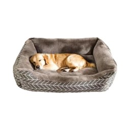 Dog Bed Factory - Large Waterproof Removable Washable Warm Ultra Plush Faux Fur Pet Bed