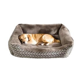 Dog Bed Factory - Large Waterproof Removable Washable Warm Ultra Plush Faux Fur Pet Bed