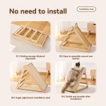 Cat Tree Tower Manufacturer - Luxury Large Solid Wood Sustainable Sisal Mat Nest Plush Climbing