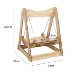 Pet Hammock Supplier - New 2025 Wood Cat Shaker Bed Double Swing Hanging Nest for Cats