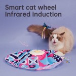 Cat Feather Wand Factory - Hunt Cover Rotating Moving Ball Interactive Motion Activate Chirping