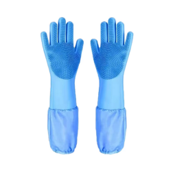 Pet Bathing Gloves Factory - Extra Long Scratch-Proof Bite-Resistant with Massage Nubs for Pets